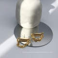 Ins Customer 18k Stainless Steel Earrings Gold Plated Chain Drops Earrings For Women 2021